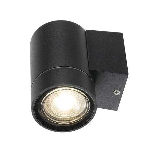 Aluminium Exterior Wall Light, 6w Black - Excl. Globe