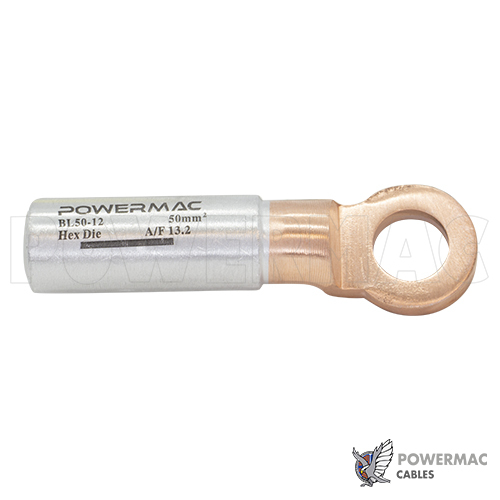 50mm M12 Bi-metal Cable Lug