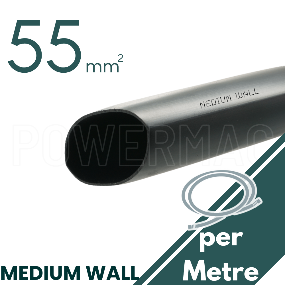 55mm - 16mm Medium Wall Heat Shrink With Adhesive - 1m Length