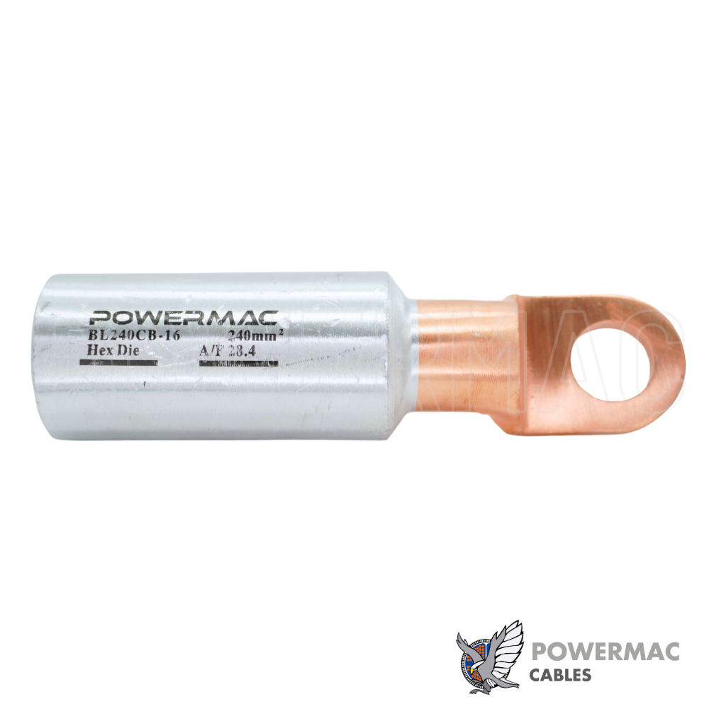 240mm M16 Bi-metal Narrow Palm Circuit Breaker Lug