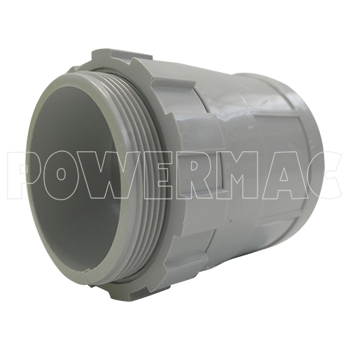 40mm Plain To Screw Adaptor With Locknut