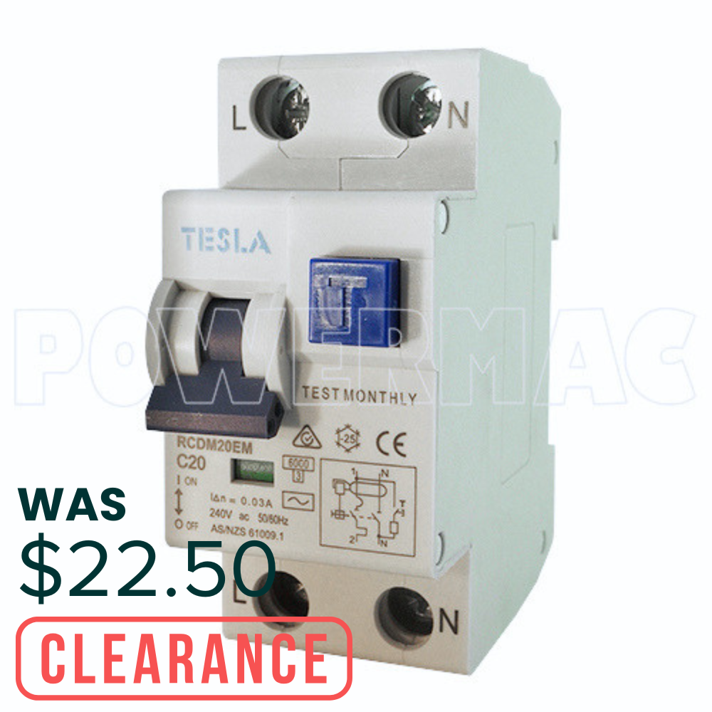 2P 20 Amp RCD/MCB