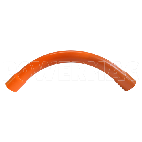 50mm Sweep Bend 90 Degree Orange - Heavy Duty