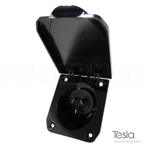 15Amp Caravan Inlet Blk