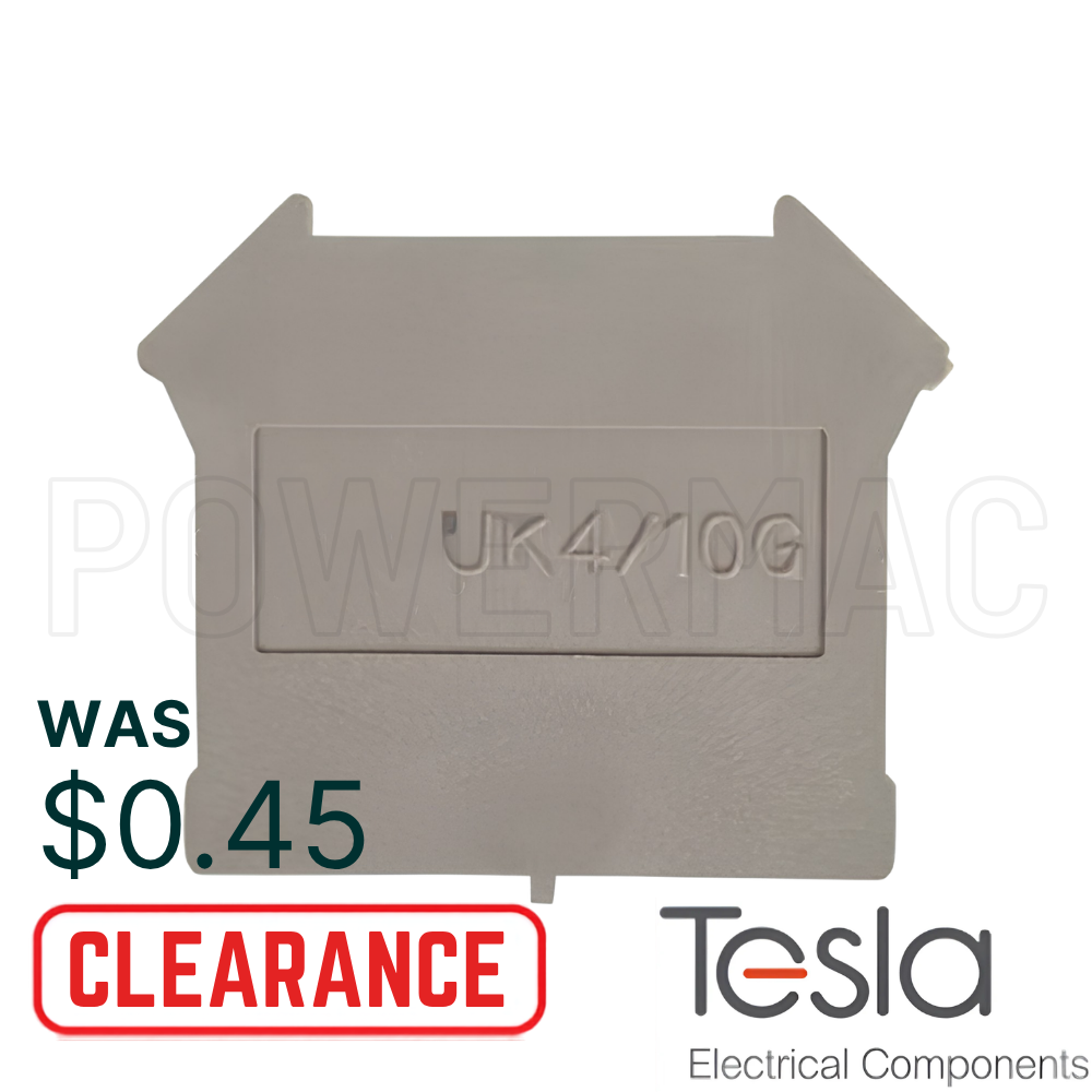 Terminal Din Rail 10mm End Cap