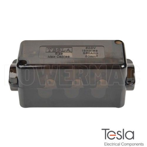 Neutral Link 7 Hole - 350 Amp With Cover