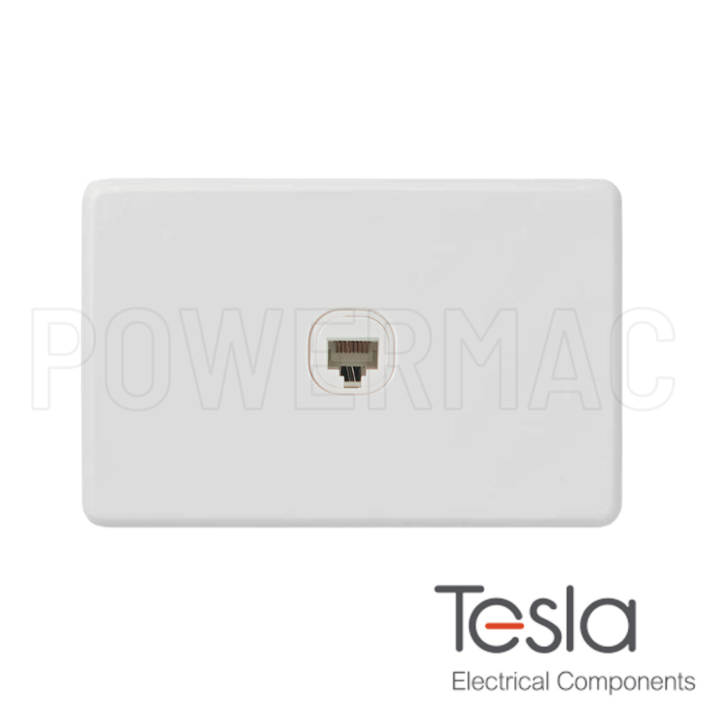 Tesla Cat 6 Data Outlet - Slimline Series