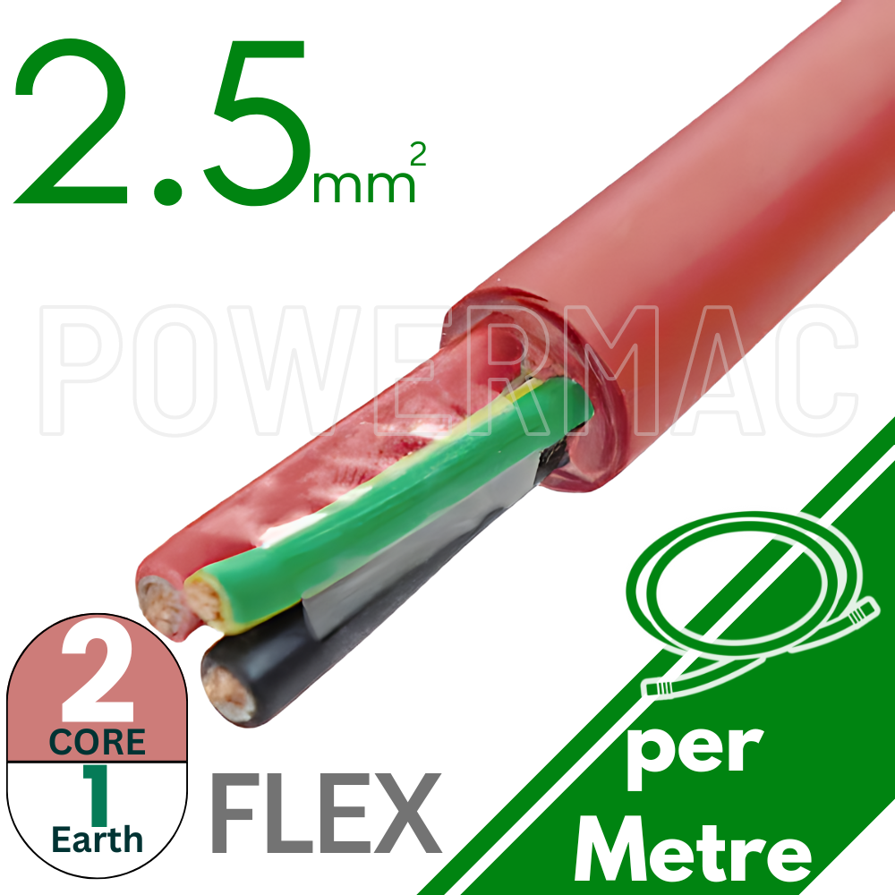 2.5mm 2C+E Thermoflex Fire Rated Cable