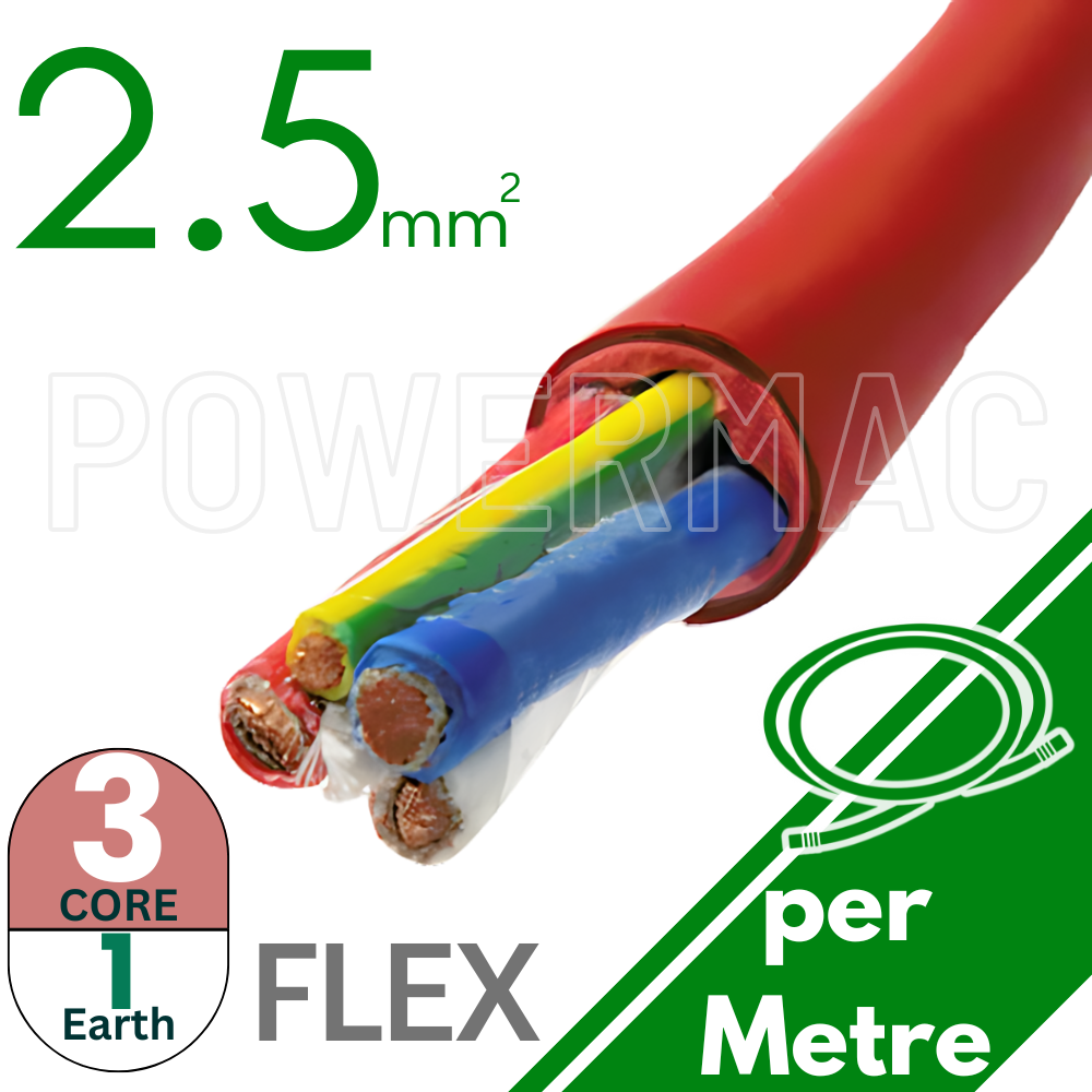 2.5mm 3C+E Thermoflex Fire Rated Cable