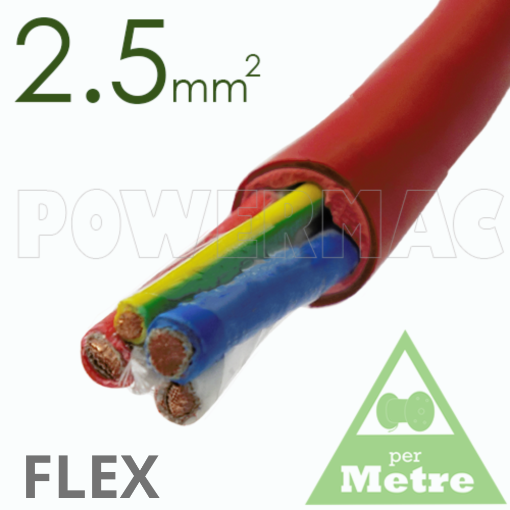 2.5mm 3C+E Thermoflex Fire Rated Cable