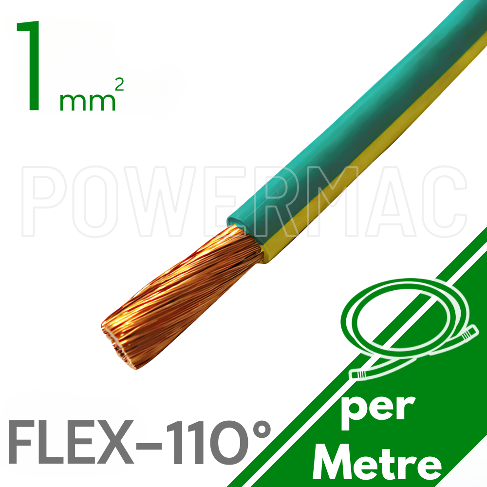 1mm Tinned Flexible Copper 110°C Earth G-Y